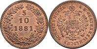 Kaisertum Österreich 5/10 Kreuzer Franz Joseph I. 1848-1916 -
