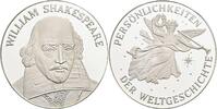Silbermedaille ohne Jahr Deutschland William Shakespeare PP in Kapsel, minimal angelaufen