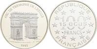 Frankreich 100 Francs (15 Ecu) Monnaie de Paris/Arc de Triomphe -