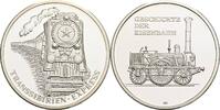 Silbermedaille ohne Jahr Deutschland Transsibirien Express/Geschichte der Eisenbahn PP in Kapsel