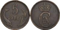 Dänemark 5 Öre Christian IX. 1863-1906 -