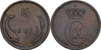 Dänemark 5 Öre Christian IX. 1863-1906 -