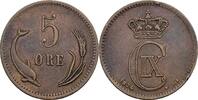 Dänemark 5 Öre Christian IX. 1863-1906 -