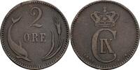 Dänemark 2 Öre Christian IX. 1863-1906 -
