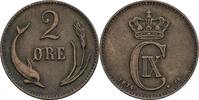 Dänemark 2 Öre Christian IX. 1863-1906 -