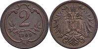 Österreich, Kaiser Franz Joseph I. 2 Heller -