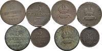 Kaisertum Österreich Lot 4 Stück Centesimi Franz II. (I.) und Franz Joseph I. -