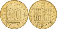Österreich, 2. Republik 20 Schilling Männergruppe -