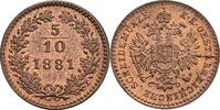Kaisertum Österreich 5/10 Kreuzer Franz Joseph I. 1848-1916 -