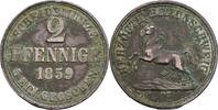 Herzogtum Braunschweig 2 Pfennige Wilhelm 1831-1884 -