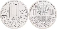 Österreich, 2. Republik 10 Groschen 1999 handgehoben
