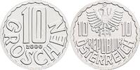 Österreich, 2. Republik 10 Groschen 2000 handgehoben
