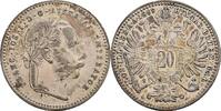 Kaisertum Österreich Franz Joseph 20 Kreuzer Franz Joseph I. 1848-1916 -