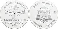 Vatikan Medaille Sedisvakanz September 1978 / VENI SANCTE SPIRITVS -