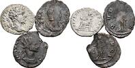 ROM, Kaiserzeit Lot 3 Stück Münzen (1x Denar + 2x Antoniniane) Septimius Severus 193-211 / diverse -