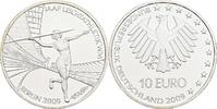 Deutschland 10 Euro Leichtathletik WM Berlin 2009 / Münzbuchstabe D als Morsezeichen -