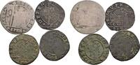 Italien, Venedig Lot 4 Stück Münzen 1x Silbermünze und 3x 12 Denarii -