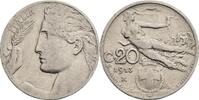 Italien, Victor Emanuel III. 1900-1946 20 Centesimi -