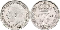 Großbritannien 3 Pence George V. -