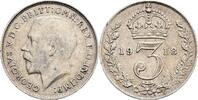 Großbritannien 3 Pence George V. -