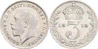 Großbritannien 3 Pence George V. -