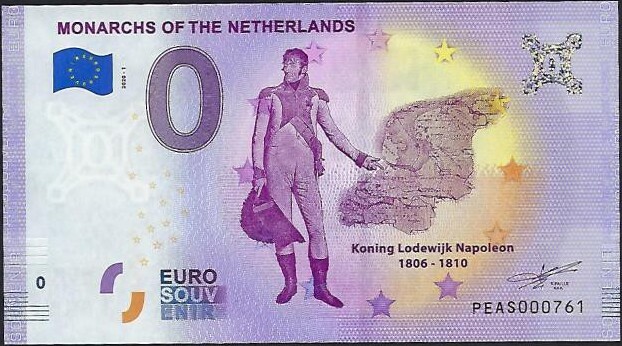 Euro Biljetten Euro Biljet Nederland Monarchs Of The Netherlands Lodewijk Napoleon