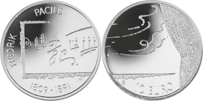 Finland 2009 10 euro Fredrik Pacius PP