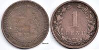 Niederlande Nederland 1901a 1 Cent Wilhelmina ca ZG 'Koningrijk' -