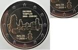 Speciale 2 euromunten 2 euro Malta 2020 Tempel Skorba Met Frans muntteken -