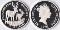 Cook Islands Cook Islands 1991 50 Dollar Wild Life - Key-witstaarthert Zilver -