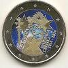 Gekleurde euromunten 2 Euro Slovenië 2014 Kroning van Barbara van Celje Gekleurd -