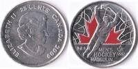 Canada Canada 25 Cents 2009 Mens Hockey Masculin in red -