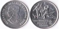 Canada Canada 25 Cents 2009 Womans Hockey Masculin -
