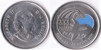 Canada Canada 25 Cents 2011 Bust right, blue circle -