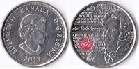 Canada Canada 25 Cents 2013 war of 1812 de Salaberry in red -