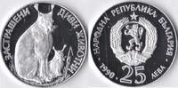 Bulgarije Bulgarije 1990 25 Lewa 'Wild life-Lynx' Zilver -
