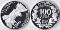 Bulgarije Bulgarije 1992 100 Leva 'Wild life-Steenarend' Zilver -