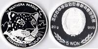 Noord-Korea Noord Korea 2003 5 Won 'Wild life-Zwarte panter' Zilver -