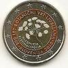 Gekleurde euromunten 2 Euro Slovenië 2010 Botanische tuin gekleurd 109/1 -