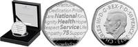 Verenigd Koninkrijk Groot Brittannië 2023 50 Pence 'National Health Service' Zilver -