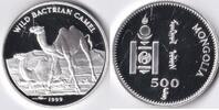 Mongolië Mongolië 1999 500 Tuhrik 'Wild life-Wilde Bactrian kameel' Zilver -
