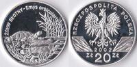Polen Polen 2002 20 Zlotty 'Wild life-Moerasschildpad' Zilver -