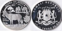 Somalië Somalië 1998 10000 Shilling 'Wild life-Sabelantilope' Zilver -