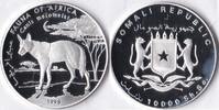 Somalië Somalië 1998 10000 Shilling 'Wild life-Zadeljakhals' Zilver -