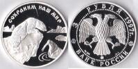 Rusland Rusland 1997 3 Roebel 'Wild life-IJsbeer' Zilver -