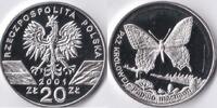 Polen Polen 2001 20 Zloty 'Wild life-Koninginnepage' Zilver -