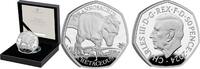 Verenigd Koninkrijk Groot Brittannië 2024 50 Pence 'Tyrannosaurus' Zilver -