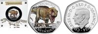 Verenigd Koninkrijk Groot Brittannië 2024 50 Pence 'Tyrannosaurus' Zilver Gekleurd -