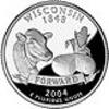 Verenigde Staten U.S.A ¼ Dollar Wisconsin -