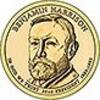 Verenigde Staten U.S.A. 23 th President Dollar Benjamin Harrison -